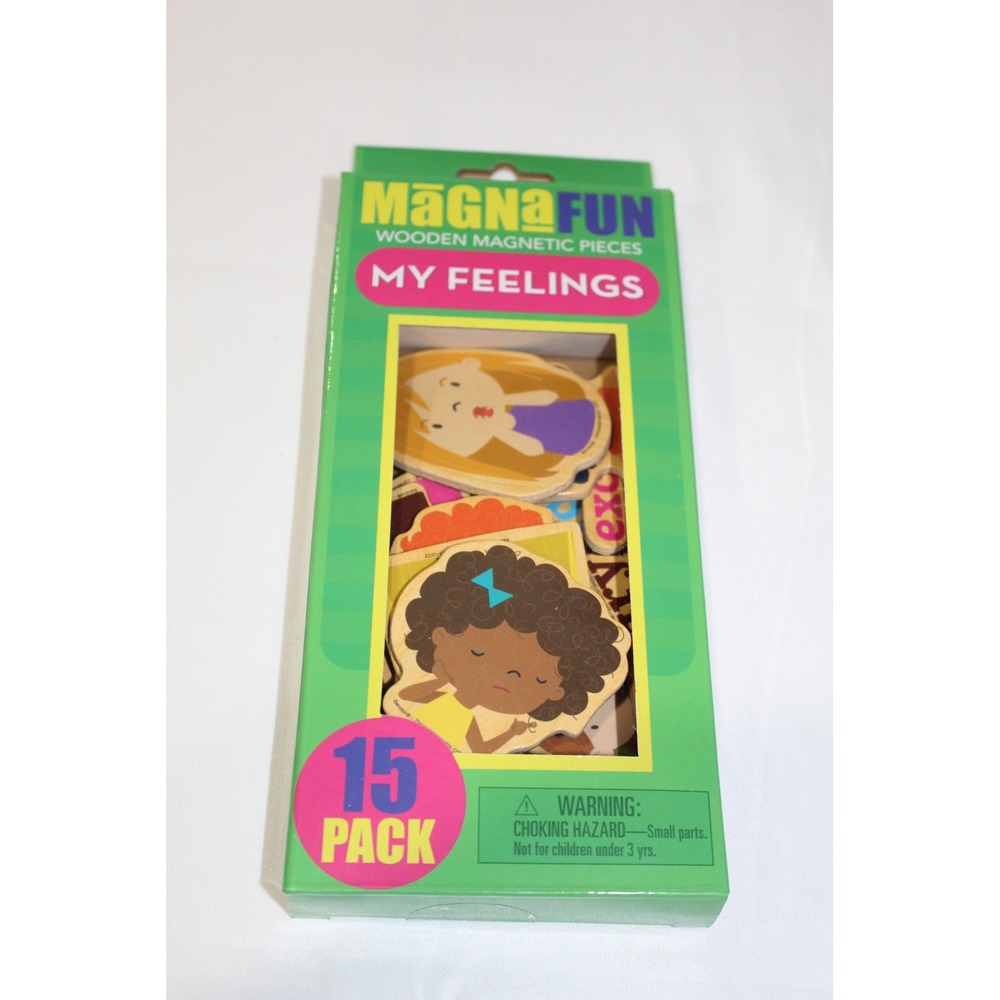 Bendon MagnaFun My Feelings Wooden Magnetic Pieces 15 Pack‎ Kids Educational Toy